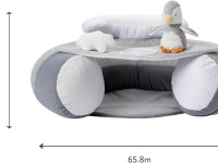 nuby id99614 pernă gonflabilă pentru joc "penguin inflatable sit up baby seat" (6 luni+)