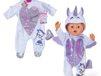 zapf creation 838266 salopetă baby born "unicorn" (43 cm)