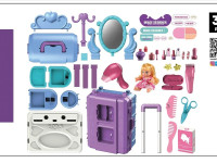 op 200844418 Игровой набор 3-в-1 "Туалетный столик" в чемодане (39 предметов)