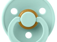 bibs Пустышка круглая латексная color (0-6 м.) mint