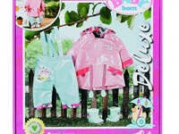 zapf creation 832578 set haine pentru papusa "baby born deluxe rain" (43 cm.)