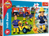trefl 14290 maxi-puzzle "brave fireman sam" (24 el.)