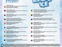 trefl 01608 joc de masa "gheață magică. frozen"