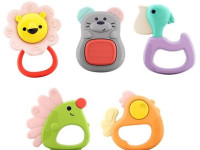 hola toys 318a Набор погремушек в боксе "Лесные животные" (5 шт.)
