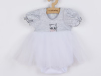 new baby 42552 Платье-боди (фатин) wonderful (grey) 62 см (3-6мес)