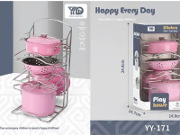 72211 set de vase metalice pentru copii