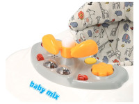 baby mix 47976 premergător muzical (gri)