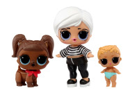 l.o.l. 987888 set 3 figurine l.o.l. surprise! seria opp tot + pet + lil sis -beatnik babe + darling doggie