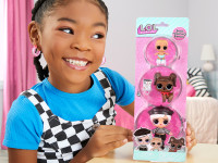 l.o.l. 987888 set 3 figurine l.o.l. surprise! seria opp tot + pet + lil sis -beatnik babe + darling doggie