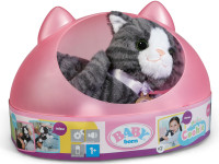 zapf creation 837580 pisicuță interactivă cu cutie baby born "my cat cookie"