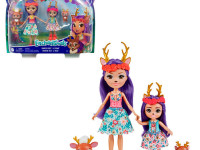 enchantimals hcf80 set de joc "cerboaicele danessa si surioara"