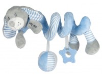 baby mix stk-19391 bd Спираль для коляски "Щенок" голубой