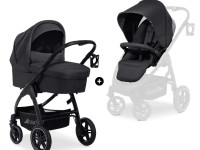 hauck Коляска 2в1 saturn r duoset melange black