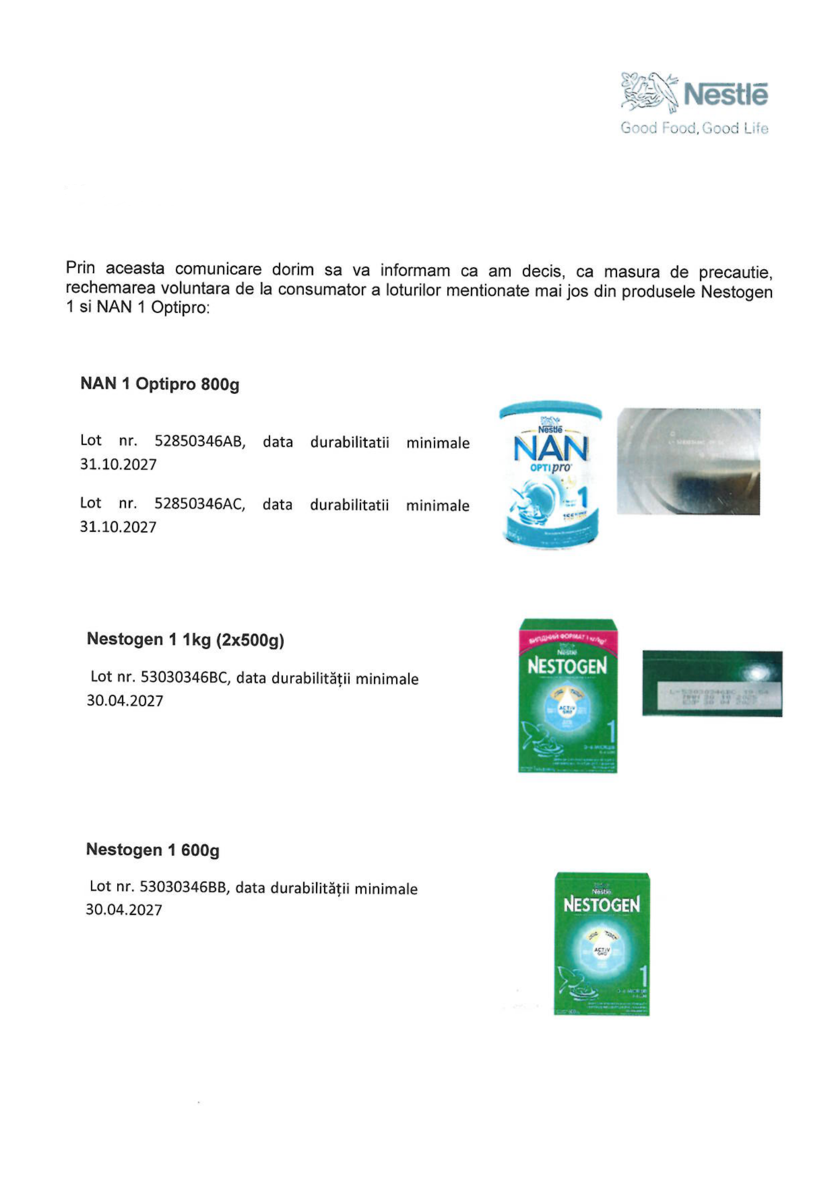 Rechemarea voluntara de la consumator